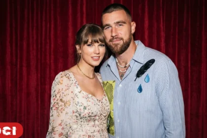 Taylor Swift and Travis Kelce together at a public event